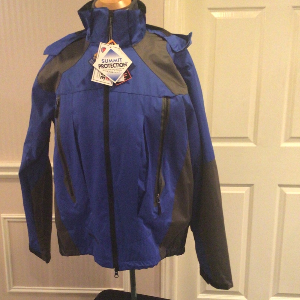 💕HOST PICK💕⬇️Price Drop⬇️Men’s Blue/black 3in1winter jacket removable fleece